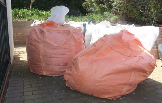 Some of the shredded paper by the REEA Foundation residents. Photo: Naidine Sibanda