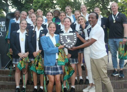 St Stithians Girls' College are the champions of the 2023 Old Mutual Roedean School Water Polo Prestige Cup. Photo: Naidine Sibanda