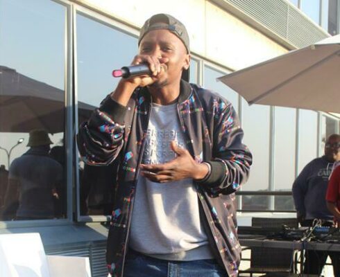 Rap artist Lix Da Lion performs his track titled Imali. Photo: Naidine Sibanda