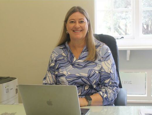 Kingsmead College headmistress Lisa Palmer shares the history of the school. Photo: Naidine Sibanda