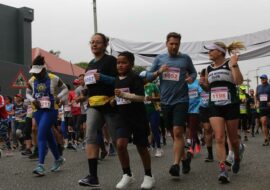 Families run together.