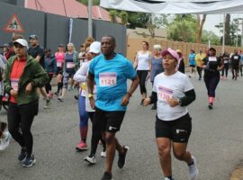 The streets of Saxonwold and Parkhurst are filled with local runners.