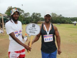 Ndileleni Shedeni and Lehlohonolo Mou loved running the 5km.