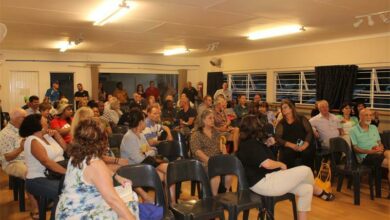 Residents at the meeting at the Blairgowrie Recreation Centre. Photo: Mthulisi Lwazi Khuboni