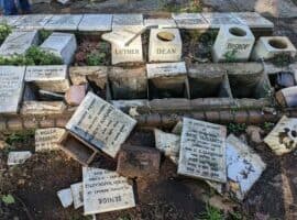Vandalised graves