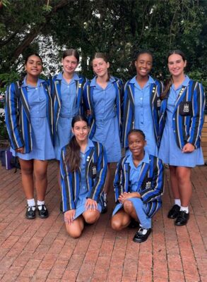 St Teresa’s High School in Rosebank is proud to announce the selection of seven Rosies to the Central Gauteng action netball team following a rigorous selection process.Grade 8 learners Stephanie Darley, Alessia Pozzobon, Ogechi Alaefule, Hannah Laher, and Sornam Dorasamy, and Grade 9 learners Edem Afordofe and Daniella Kane earned their place on the team through outstanding performance, dedication, and a passion for the sport demonstrating exemplary skill and teamwork.