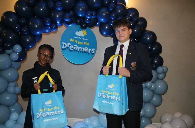 On May 30, buy a R20 sticker at Pick n Pay, Wimpy, or Dis-Chem and Do it for the Dreamers by wearing your slippers to support Reach For A Dream’s Slipper Day.