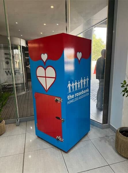 All donations can be dropped off at the collection box located on the ground floor of the RMD office in Rosebank Mall.
