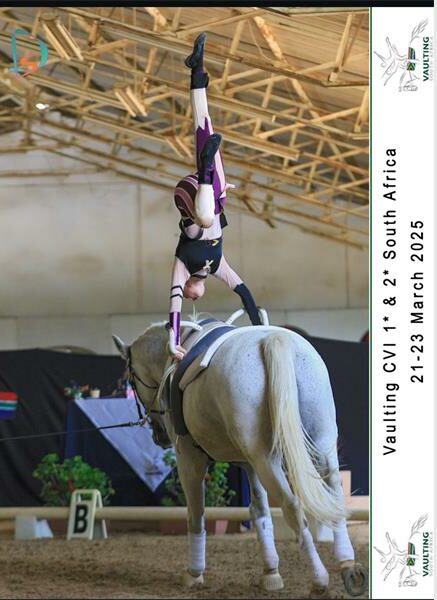 Catherine Mynhardt has qualified to represent South Africa in the Junior World Vaulting Championships in Austria in September after starting the horse riding sport in 2016