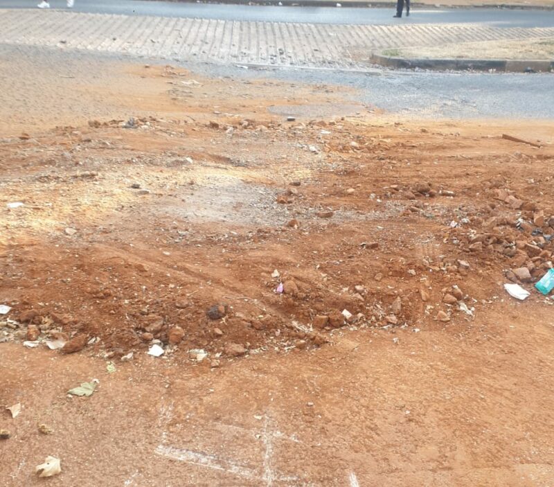 Johannesburg Water completed backfilling on Queens Road in Parktown June 20