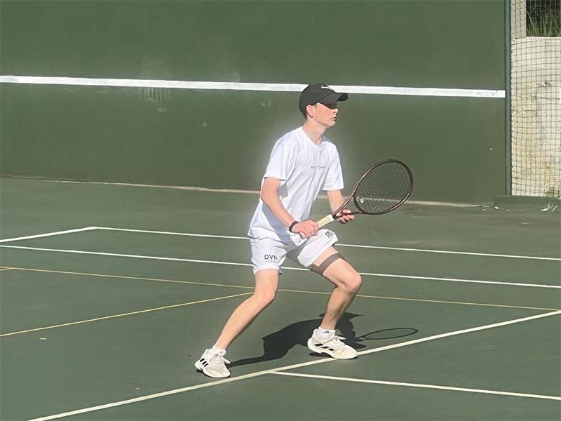 Hilton College learner and Birdhaven resident Duncan van Niekerk will wear a GBV awareness ribbon and Angels Care logo on court to raise money and awareness for GBV survivors.