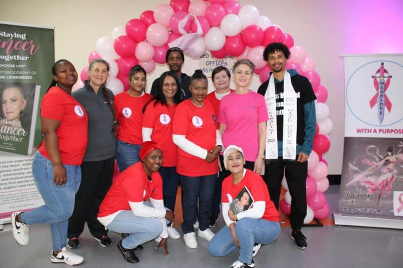 Warriors With a Purpose led a cancer awareness initiative to warm hearts at Charlotte Maxeke Hospital as survivors handed out bras to inspire confidence and hope in women cancer sufferers.
