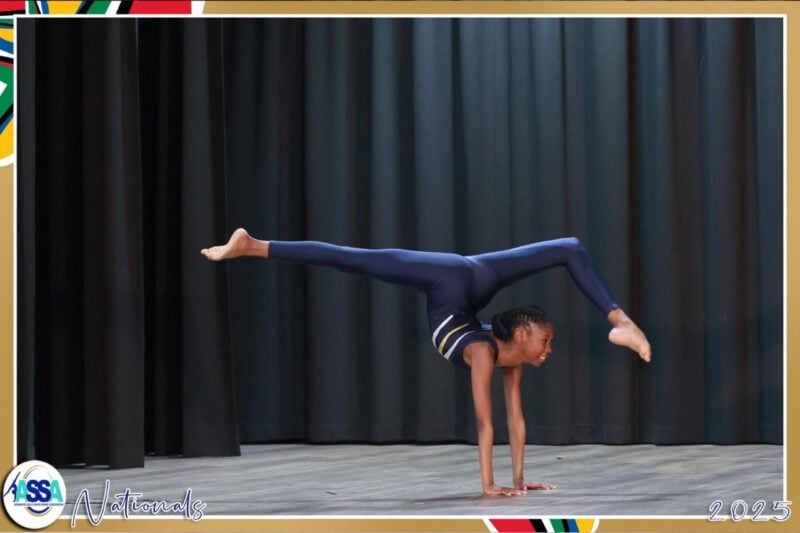 Dasha Mapamba finished third at the Acrobatic Sport South Africa Championships.