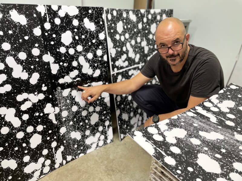 Stephen Hobbs's installation: Porous Structures, at the Blue House in Parkwood, highlights urban decay and unfinished construction, focusing on themes of place, time, and memory.