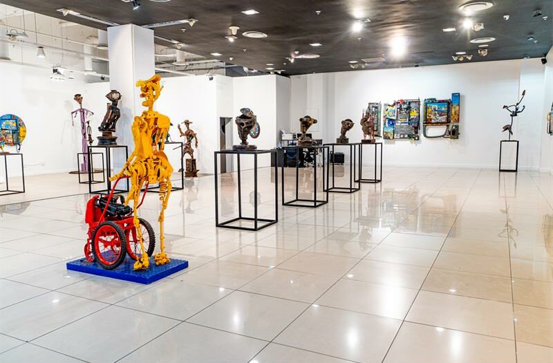 From scrap to spectacle – Dr Willie Bester and Pitika Ntuli turn discarded materials into bold, thought-provoking works.