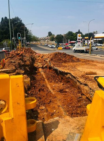 The M1 bridge to be reinstated by the Johannesburg Roads Agency after Johannesburg Water completes repairs.