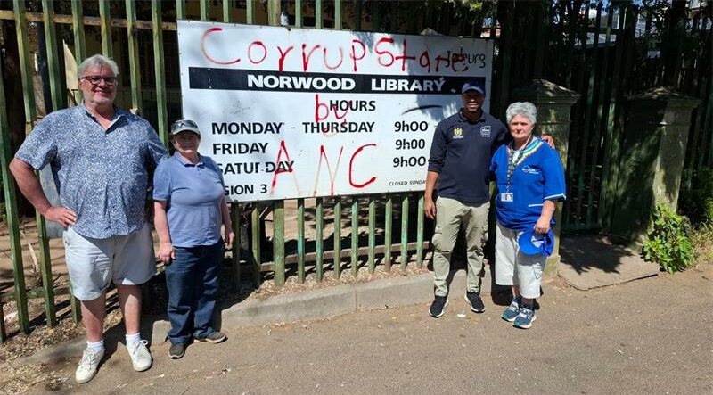 Two once-thriving Johannesburg buildings, the old Norwood Library and the Houghton Police Reserve, now stand dilapidated, as residents and councillors demand urgent action to reclaim them for community use.