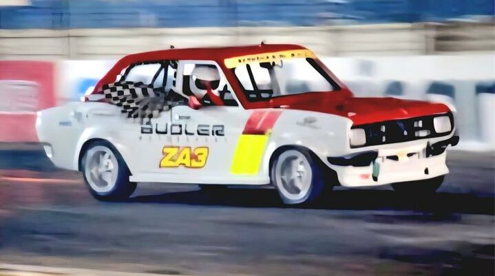 William Budler waves the chequered flag after winning the race in September 2025. Photo: Supplied