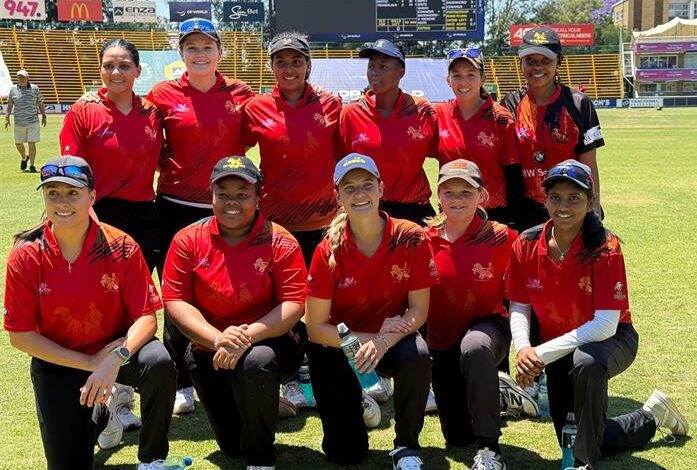 Wanderers Chariots women’s A team at DP Wanderers Stadium on October 25, 2025. Photo: Naziya Davids-Easthorpe