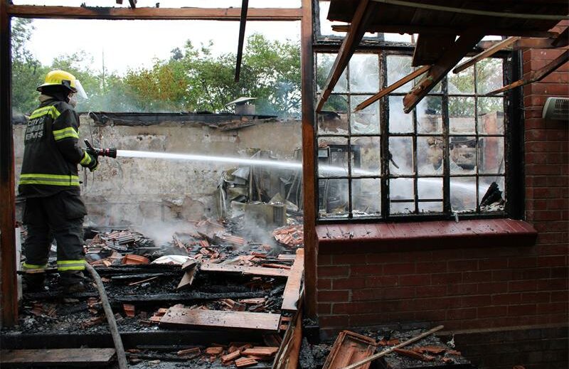 A massive fire has gutted Johannesburg’s Zoo Lake Bowls Club, destroying months of costly renovations and leaving the venue’s future uncertain.