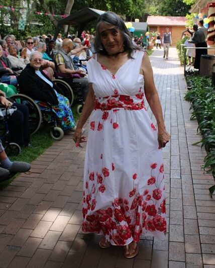 Jacky Cooke at the fashion show at Park Care in Parktown on October 11, 2025 Photo: Naziya Davids-Easthorpe
