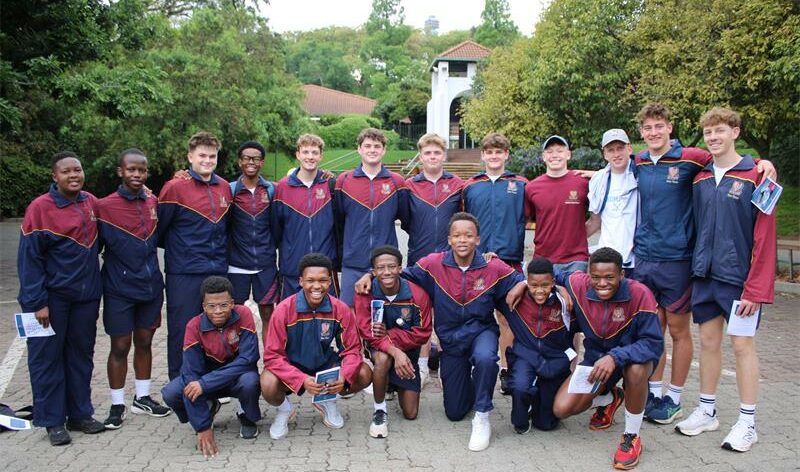 St Johns College learners at the annual Tutu Memorial Walk at Roedean School on October 12, 2025. Photo: Naziya Davids-Easthorpe