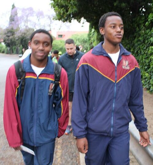 Lingile Kekana and Mihlali Tabane participate in the annual walk on October 12, 2025. Photo: Naziya Davids-Easthorpe