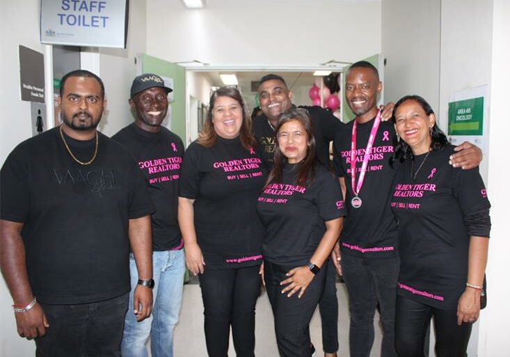 Golden Tiger Realtors team at Charlotte Maxeke for the Pink October event on October 28, 2025. Photo: Naziya Davids-Easthorpe