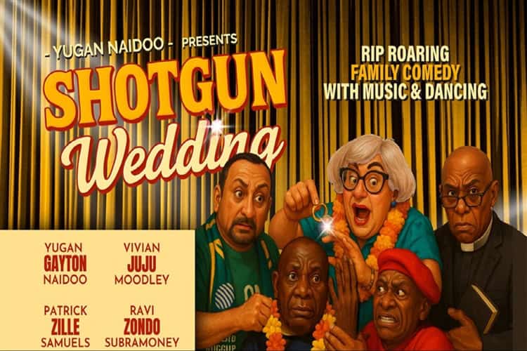 Yugan Naidoo’s latest satire, Shotgun Wedding, brings laughter and political parody to Killarney Cinecentre on November 1.