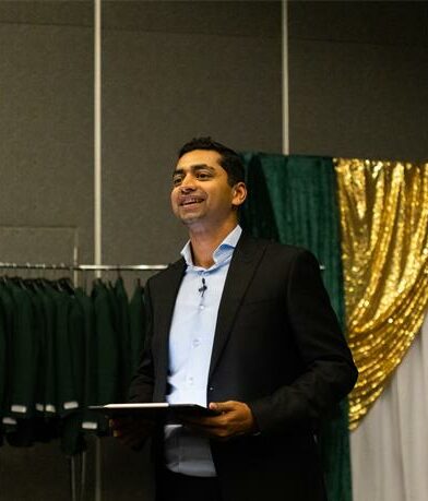 OMI retail chief executive Soul Abraham at the graduation in Parktown on October 8, 2025. Photo: Naziya Davids-Easthorpe