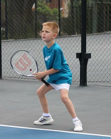 James Morreira gets ready to the ball at the UTR Wanderers tournament on November 8, 2025. Photo: Naziya Davids-Easthorpe