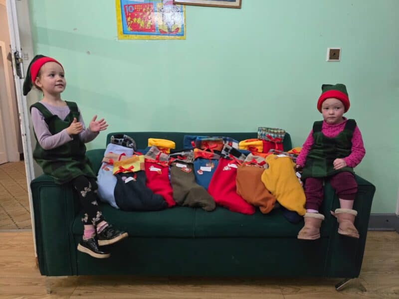 Children at a Westcliff orphanage were overjoyed as Able Stitch delivered Christmas stockings sewn by vulnerable members of the community.