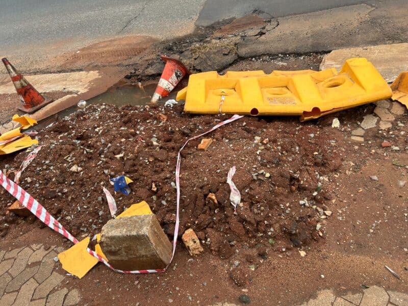 The publication first reported on an excavation which took months to repair.