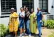 Emily Molefe, Zukiswa Ntuli, Virginia Kruger, Tasneem Bhula, and Thulisile Sithole at the Guild Cottage on November 5, 2025. Photo: Supplied