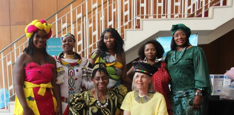 Five sewing empowerment students showcased African flair through their garments.