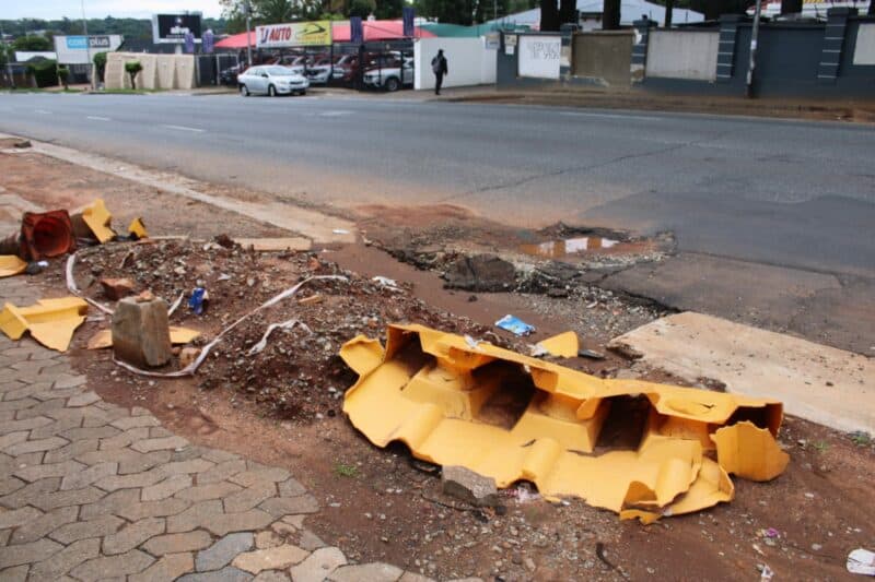 JRA still cannot offer a time frame for the fix to the broken sidewalk on Corlett Drive, blaming inclement weather for the delay.