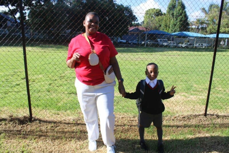 Excitement is in the atmosphere as Grade 1's step into their classrooms at Norwood Primary School on January 14.