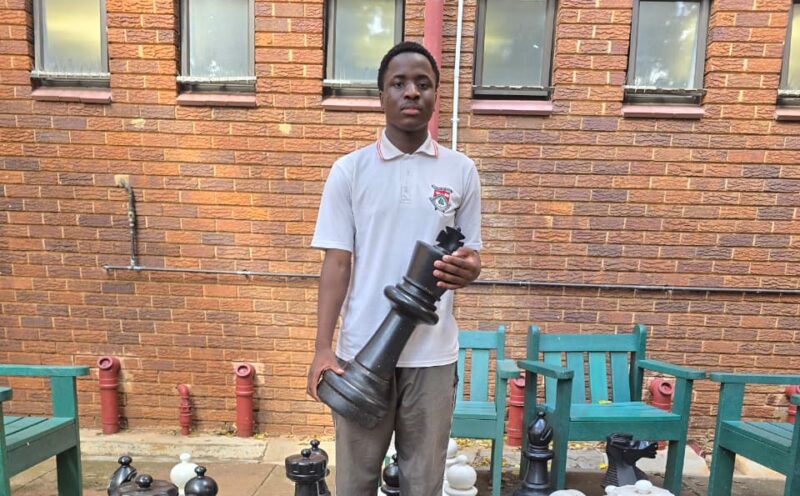 Grade 12 learner Liberty Sibanyoni only started playing chess two years ago, but his curiosity and dedication have already made him one of Greenside High School’s top players.