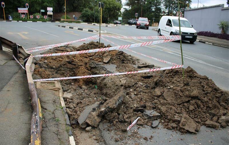 Motorists in Greenside East are navigating around a long-standing road excavation, with repairs still pending.