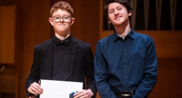 St John's College learner and pianist Dylan Price and Emanuil Ivanov in March 2026. Photo: supplied