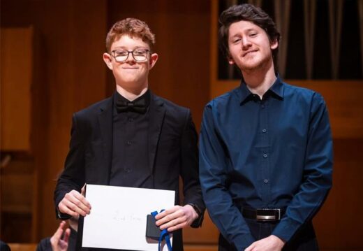 St John's College learner and pianist Dylan Price and Emanuil Ivanov in March 2026. Photo: supplied