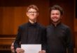 St John's College learner and pianist Dylan Price and Jacobus de Jager in March 2026. Photo: Supplied