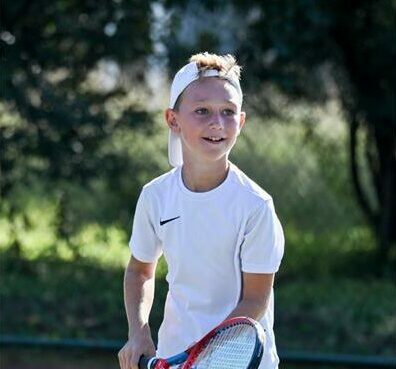 Young tennis star Leon Bezuidenhout. Photo: Supplied