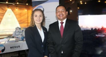 Saxon Hotel, Villas, and Spa’s executive assistant Nicole Dos Santos and operations manger Ashwin Ryan on April 17, 2026. Photo: Asanda Matlhare