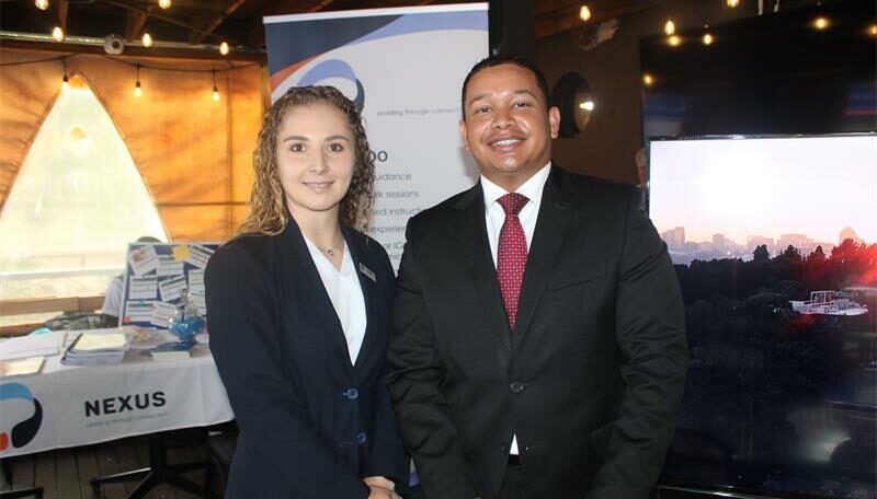 Saxon Hotel, Villas, and Spa’s executive assistant Nicole Dos Santos and operations manger Ashwin Ryan on April 17, 2026. Photo: Asanda Matlhare