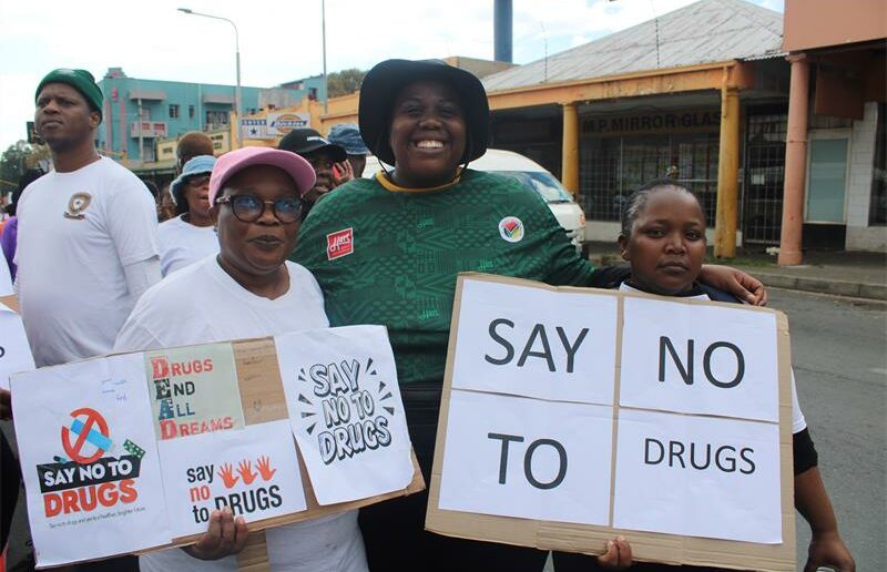 Norwood and Orange Grove residents stood together on Freedom Day as they demonstrated against social ills and drug use affecting their youth.