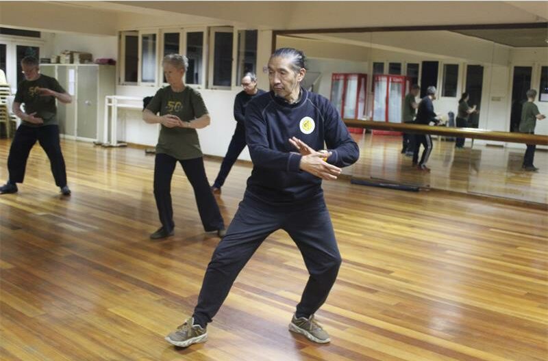 Master Leo Ming demonstrates the taji jien on April 30, 2026. Photo: Asanda Matlhare
