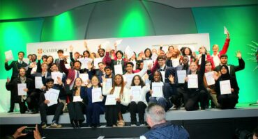 Cambridge top learners with their awards at The Venue in Melrose Arch on May 21, 2026. Photo: Naziya Davids-Easthorpe