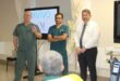 Professor Jerome Loveland, transplant surgeon Dr Sharan Rambarran, and transplant hepatologist Dr Bilal Bobat, each explaining how the liver perfusion works and how it will help liver transplantations on June, 11. Photo: Thato Modopi