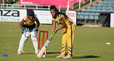 Simphiwe Joubert gets ready to bat on June 9, 2026. Photo: Asanda Matlhare